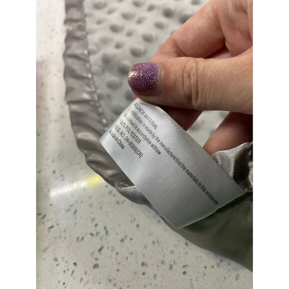 Pro Goleem Elephant Security Blanket Soft Baby Lovey Gray Plush Satin Textured - Picture 6 of 9